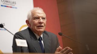 Josep Borrell, nuevo doctor honoris causa por la Universidad Pontificia de Comillas, en su encuentro con EL ESPAÑOL.