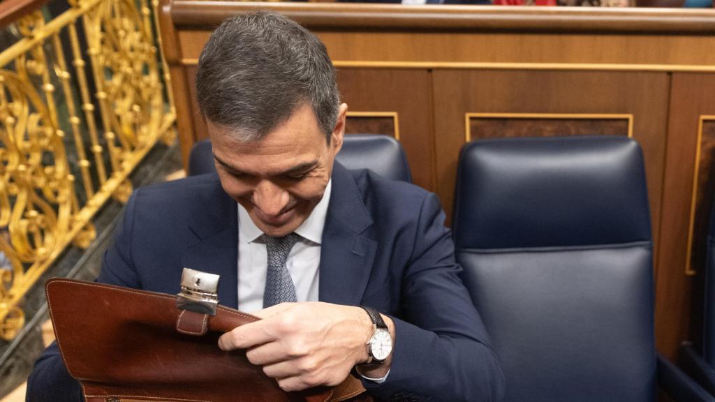 Pedro Sánchez, este miércoles, en el Congreso de los Diputados.