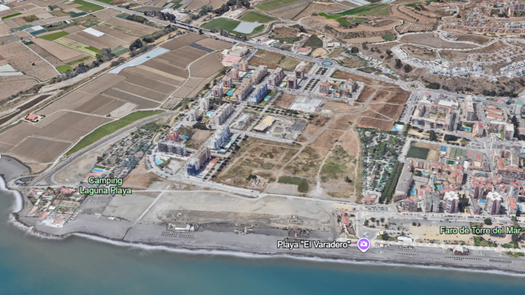 Vista aérea del sector SUP T-12 de Torre del Mar.