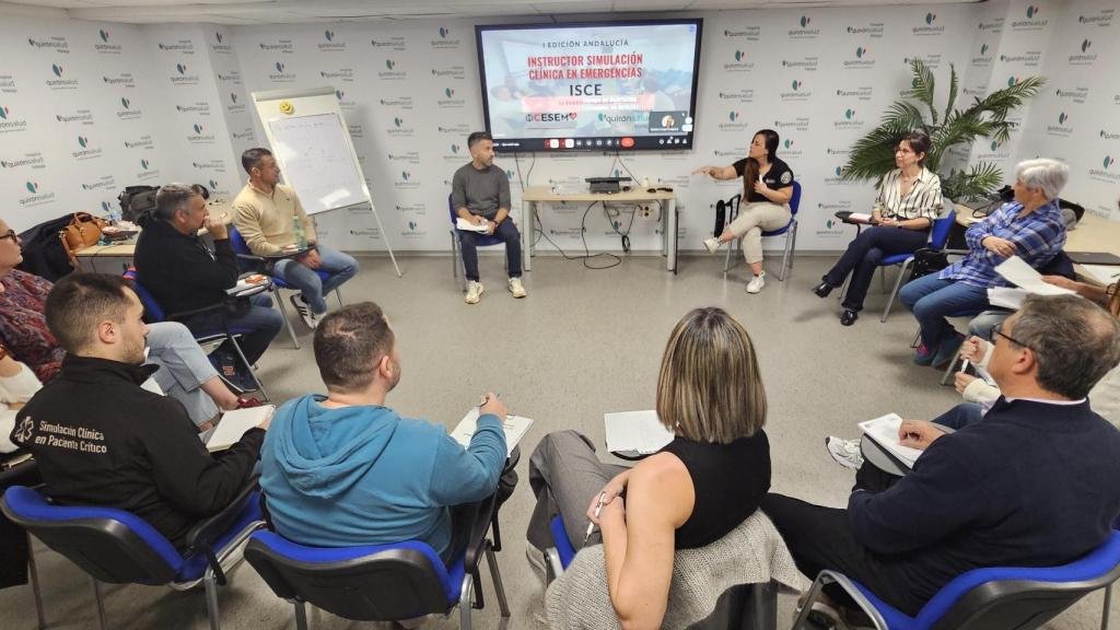 Los participantes en este Curso de Instructores en Simulación Clínica en Emergencias.
