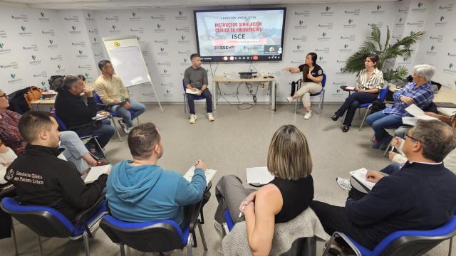 Los participantes en este Curso de Instructores en Simulación Clínica en Emergencias.