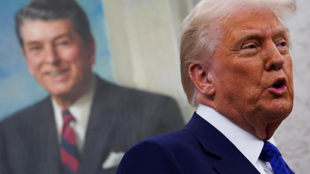 Donald Trump en Washington este miércoles.