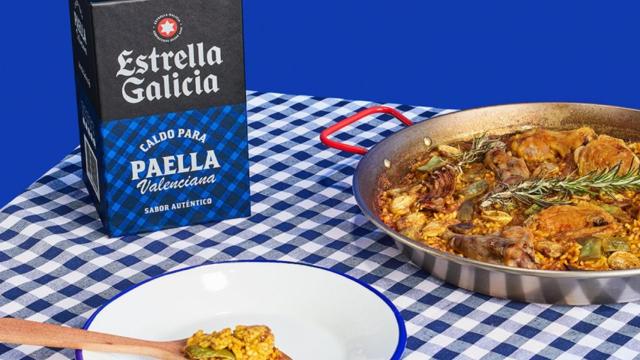 ¿Caldo de Estrella Galicia para la paella valenciana?