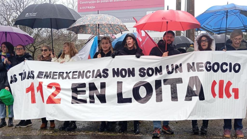 Trabajadores del 112 reclaman la gestión pública del servicio en A Estrada (Pontevedra)