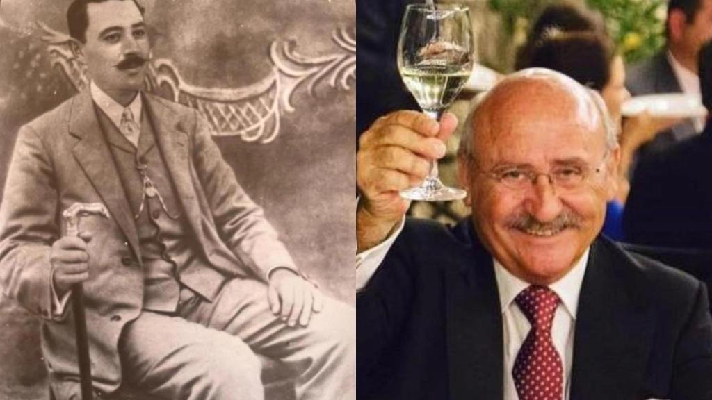 A la izquierda, Eulogio Quintanilla, veterinario y ex alcalde de Alcázar de San Juan. A la derecha, Jesús Ramón Galán, su descendiente