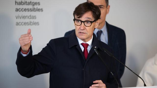 Salvador Illa, en la presentación de las nuevas medidas para fomentar la vivienda en Cataluña.