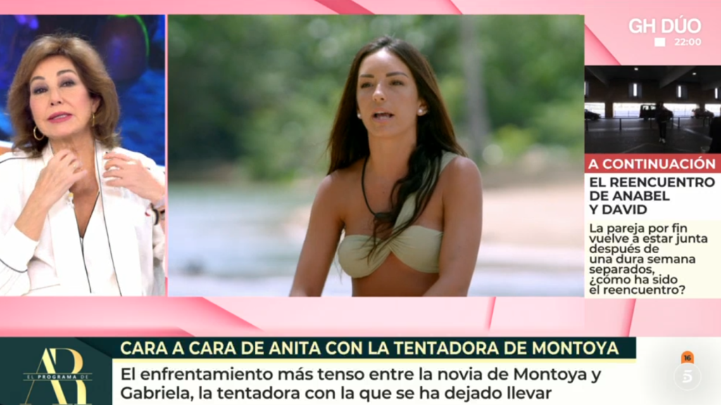 Ana Rosa Quintana comenta 'La isla de las tentaciones' en su programa.