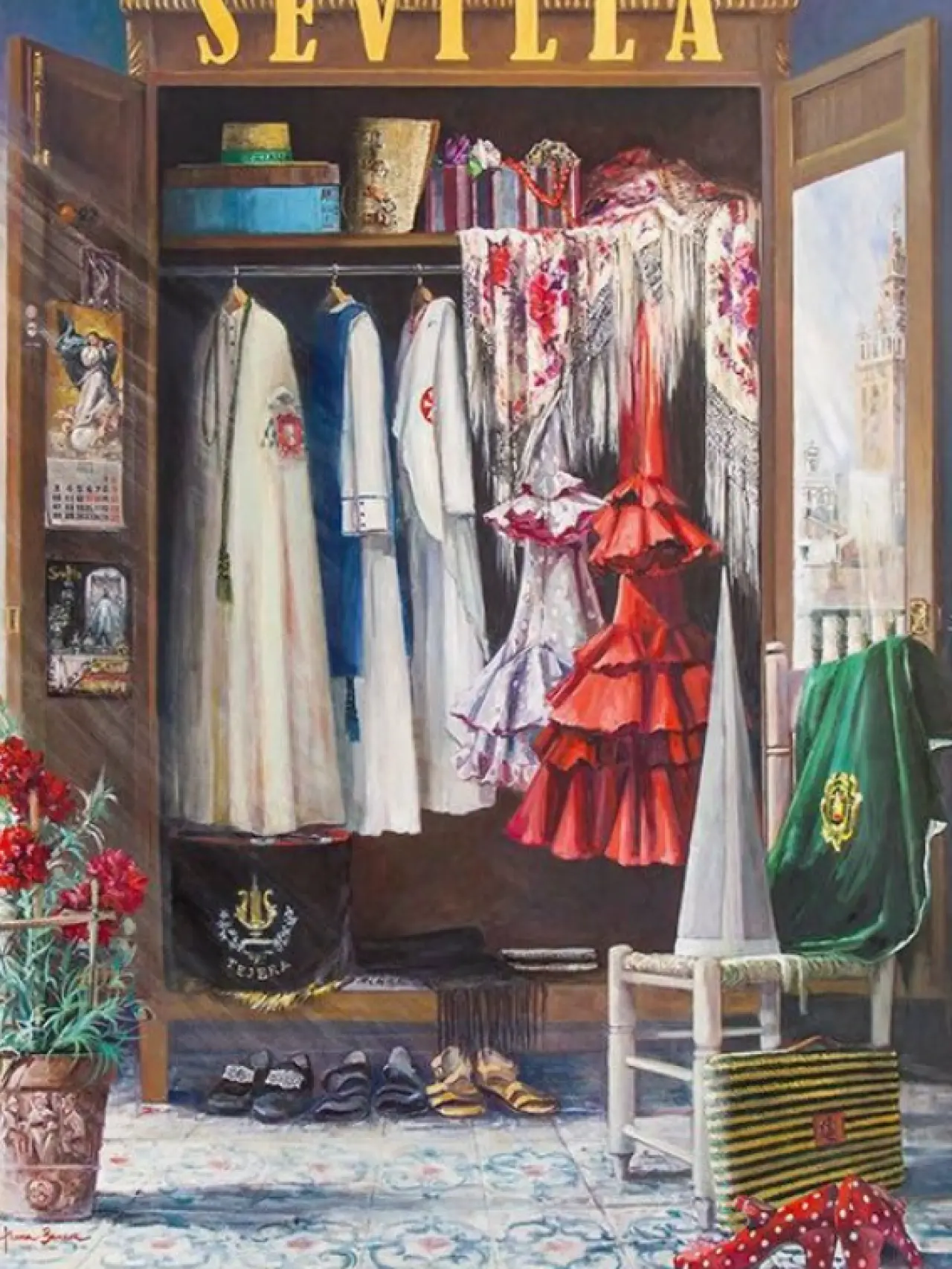 Cartel de Nuria Barrera las Fiestas de Primavera 2017.