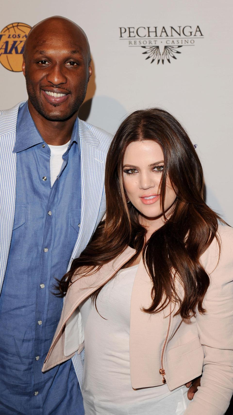 Khloé Kardashian junto a Lamar Odom en una imagen de archivo.