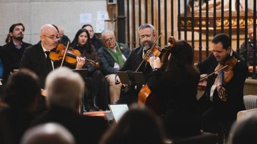 El Cuarteto Quiroga en la Iglesia de Santiago. Foto: Sandra Polo