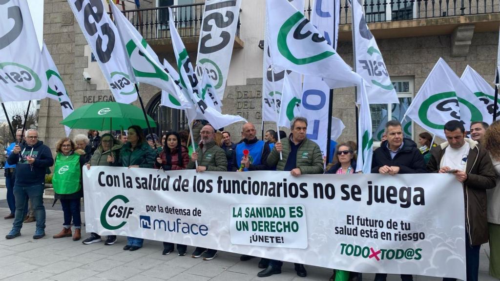 Concentración de CSIF en A Coruña