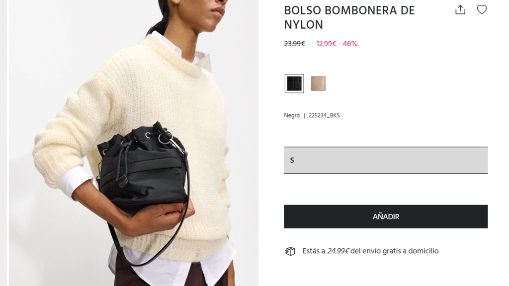 Bolso bandolera. Ref.  225234_BKS