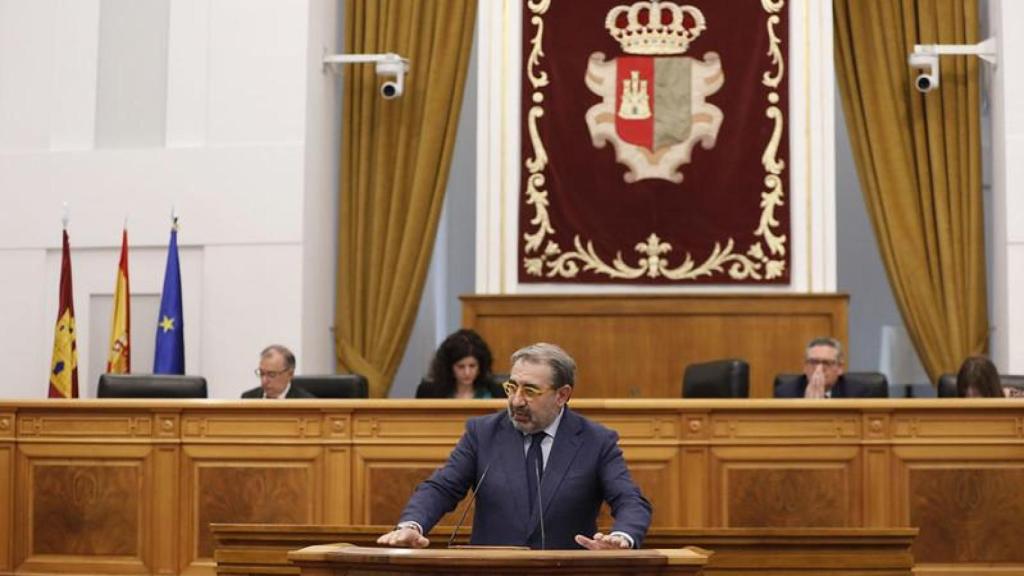 Intervención de Jesús Fernández, consejero de Sanidad, en las Cortes de Castilla-La Mancha.