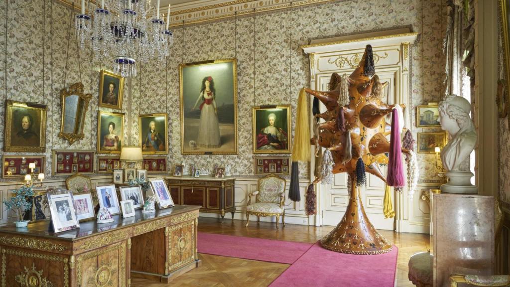 'Perruque', de Joana Vasconcelos en 'Flamboyant'. Foto: Juan Rayos