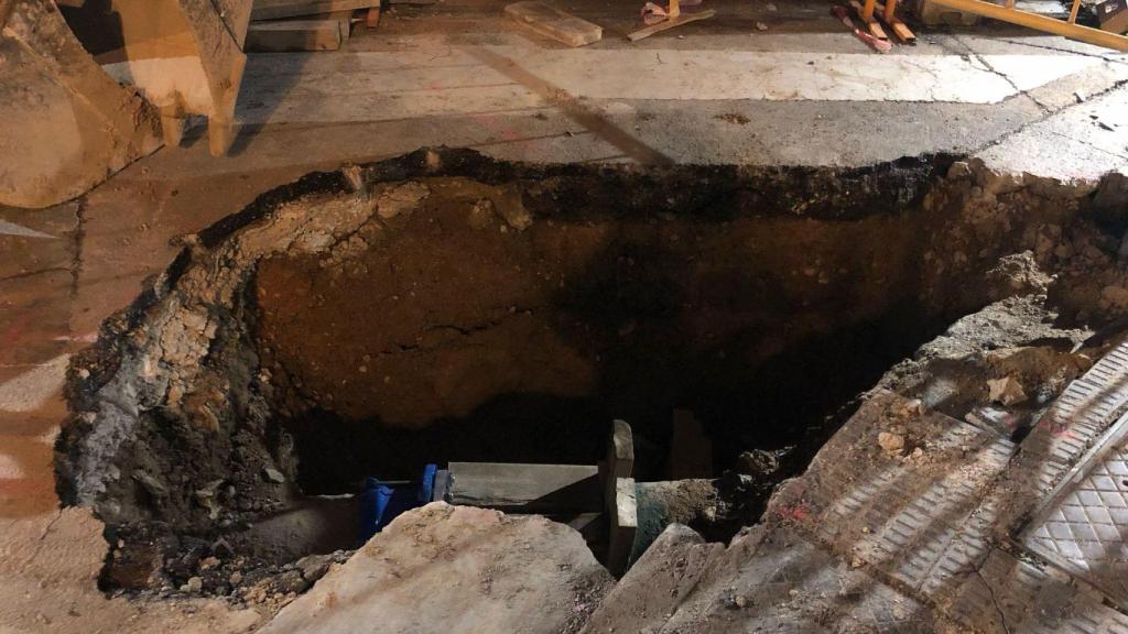 Imagen de las obras en el entorno de Salamero, Zaragoza.