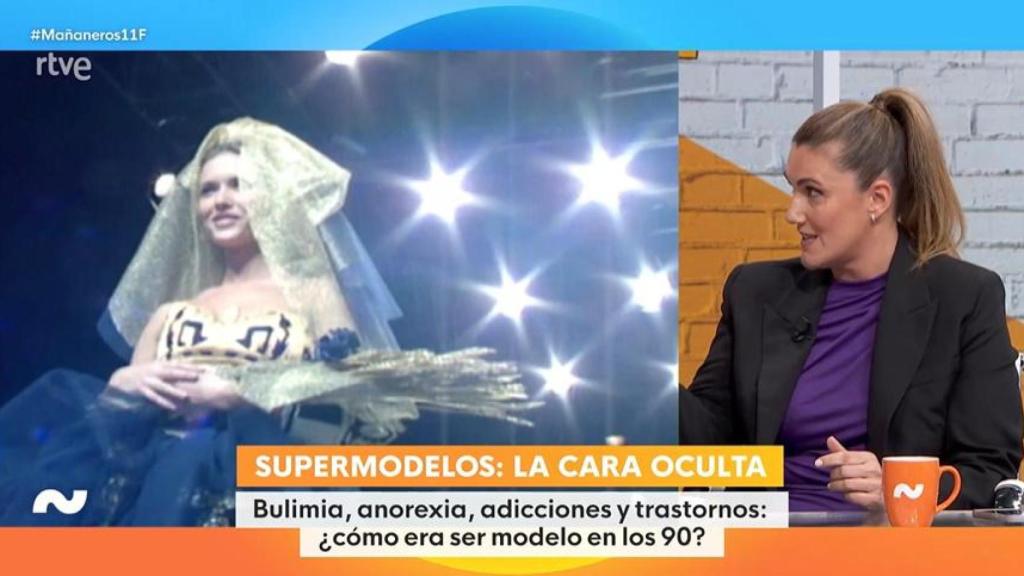 Carlota Corredera, durante su primera intervención en 'Mañaneros'.