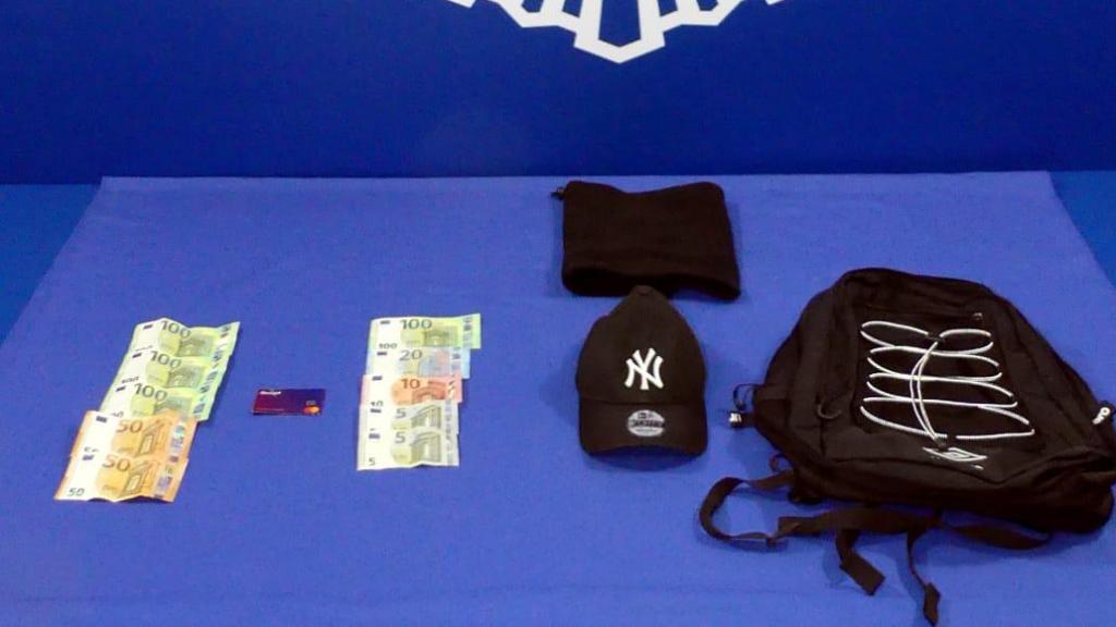 Pertenencias intervenidas a los detenidos en Salamanca