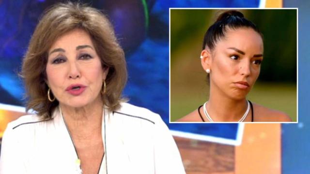 Ana Rosa Quintana y Anita, de 'La isla de las tentaciones', en un fotomontaje de BLUPER.