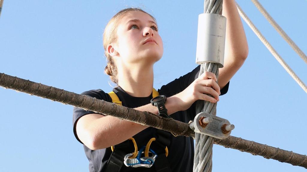 La princesa de Leonor en el Juan Sebastián Elcano.