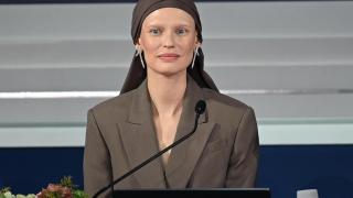 Bianca Balti, en el Festival de San Remo 2025 este pasado 12 de febrero.