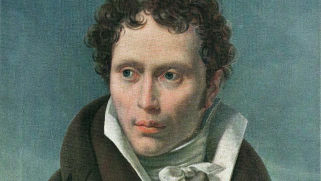 Retrato de Arthur Schopenhauer realizado por Ludwig Sigismund Ruhl, hacia 1815