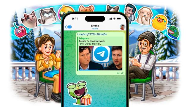 Fotomontaje de Telegram