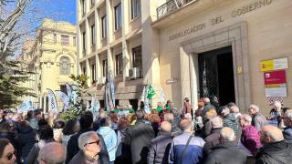 Protesta en Albacete. Foto: CSIF.