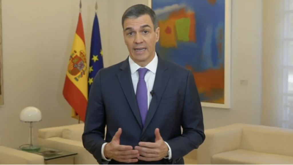 El presidente del Gobierno, Pedro Sánchez, interviene en un foro sobre Justicia fiscal y solidaridad.