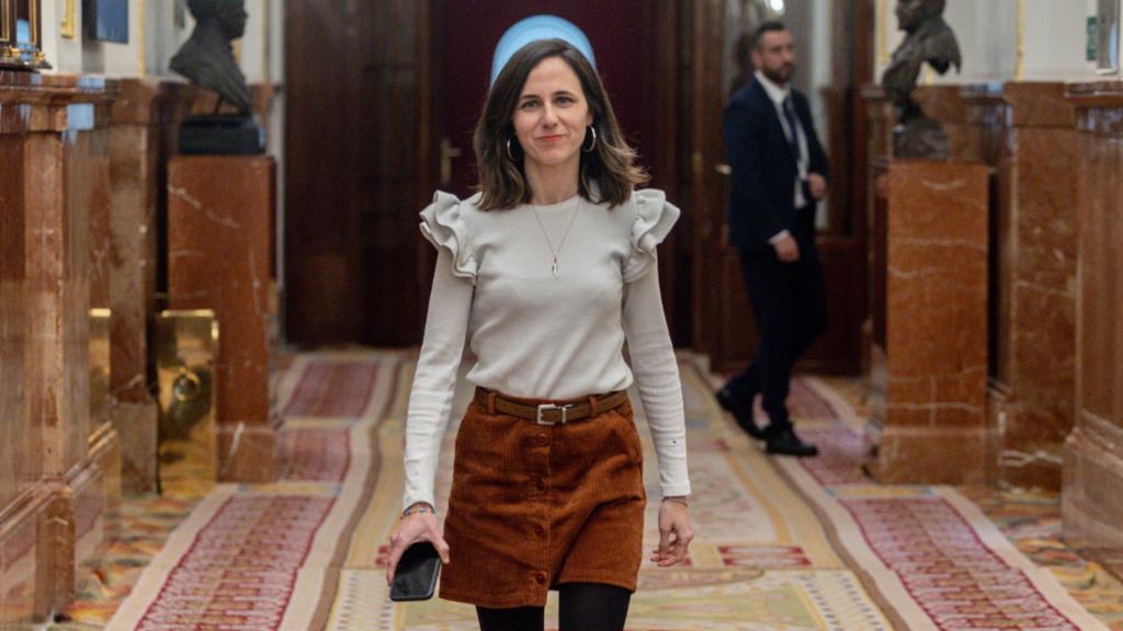 Ione Belarra, esta semana en los pasillos del Congreso de los Diputados