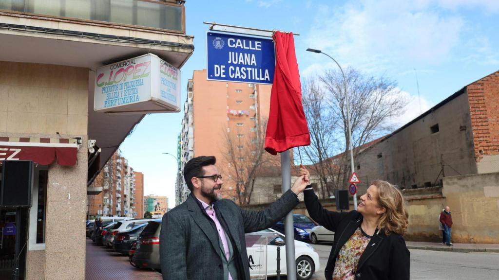 La presentación de la calle Juana de Castilla.
