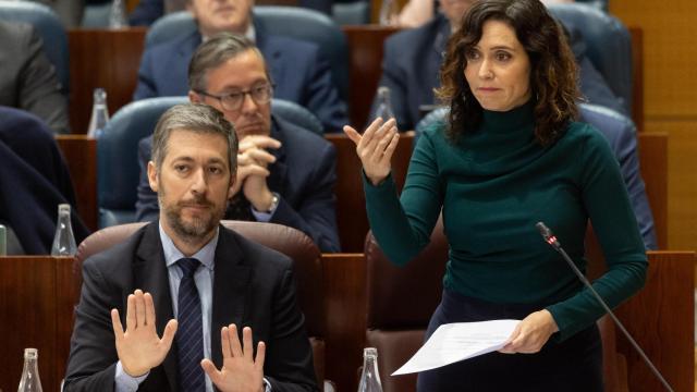 La presidenta de la Comunidad de Madrid, Isabel Díaz Ayuso, interviene durante el pleno de la Asamblea de Madrid.