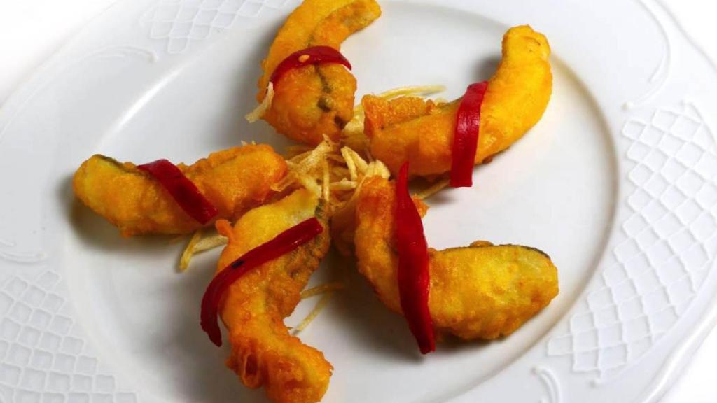 Un plato de Soldaditos de Pavia.