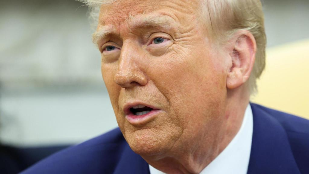 Donald Trump este jueves en su reunión con el primer ministro indio, Narendra Modi, en Washington.