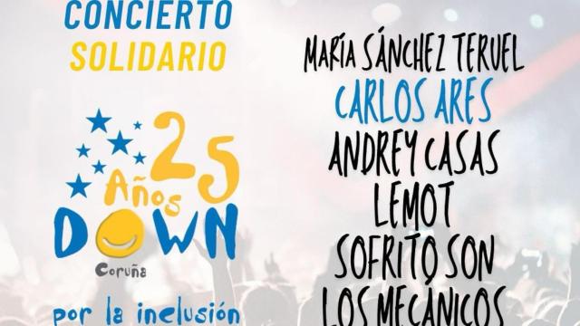 Down Coruña celebra un concierto solidario en la Inn Club el 26 de febrero.