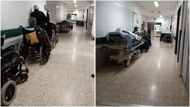 Denuncian colapso en las urgencias del CHUS de Santiago.