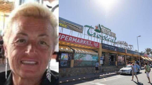 Dolores, a la izquierda; a la derecha, el supermercado donde se habrían esparcido sus restos.