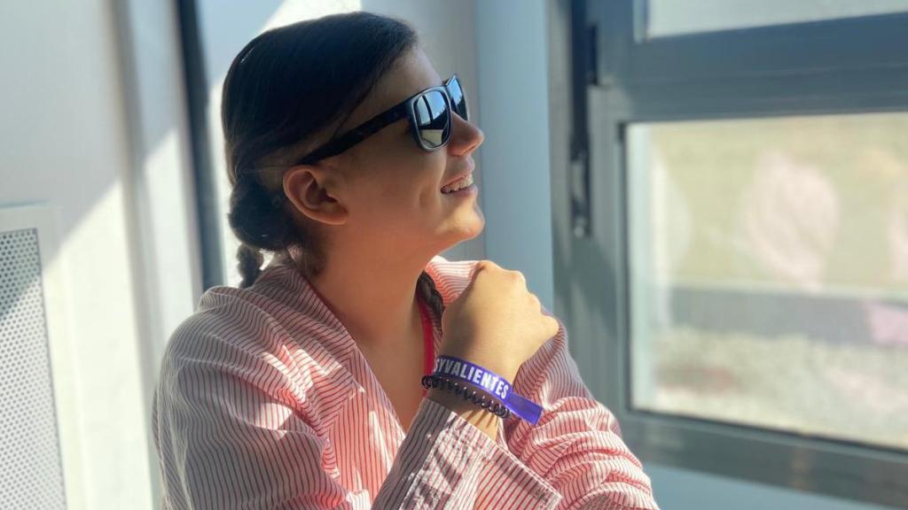 Daniela en la Unidad de Oncología Pediátrica del Complejo Asistencial Universitario de Salamanca