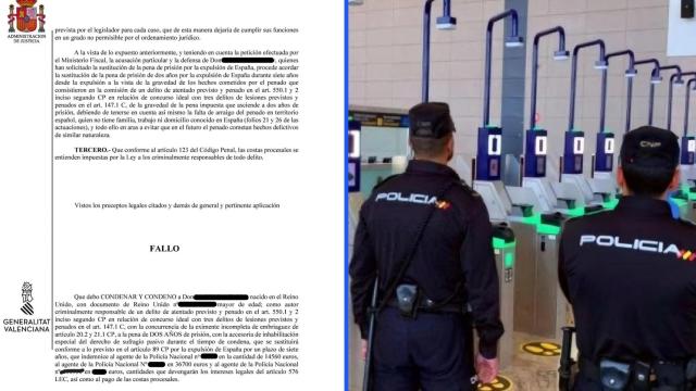 Sentencia del caso de agresión a los tres policías nacionales.