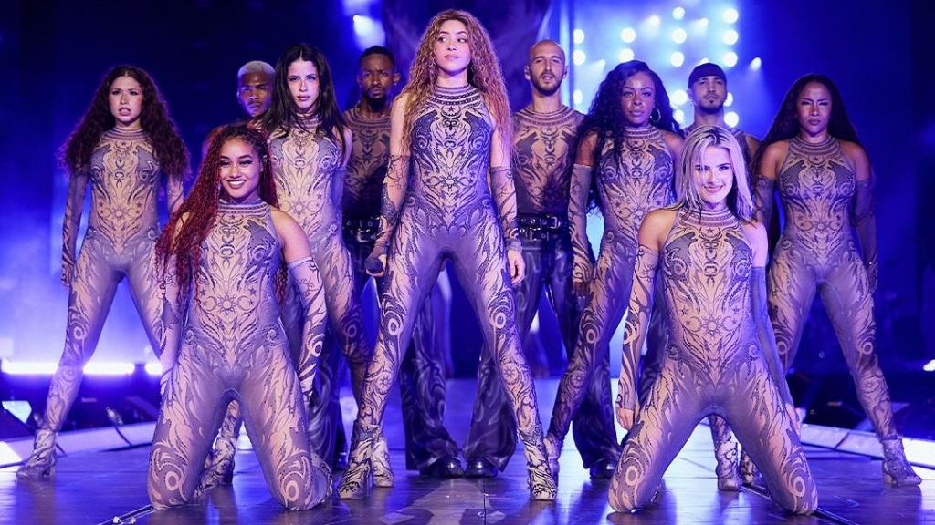 Shakira en su último show en Brasil.