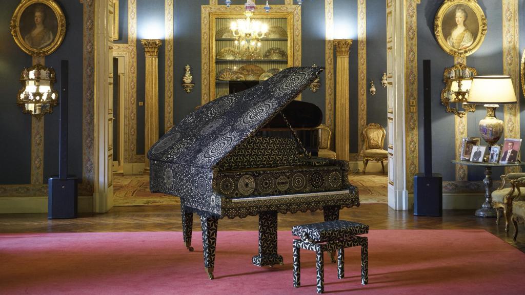 El piano de ganchillo de Joana Vasconcelos.
