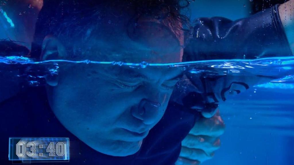 Roberto Brasero en la prueba de la apnea de ‘El Desafío’.