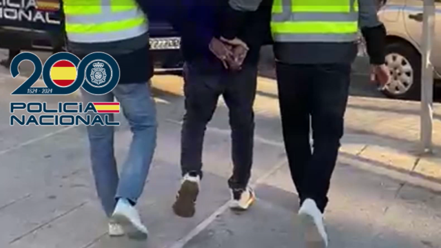 Momento de la detención del fugitivo.