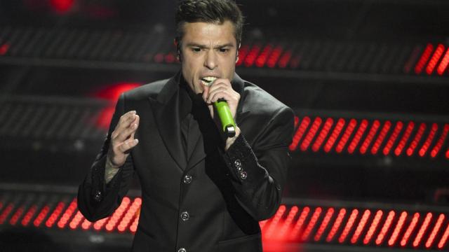 Fedez, concursante del Festival de Sanremo 2025.