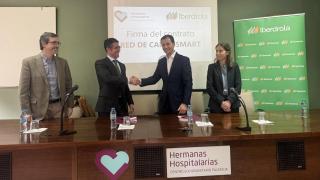 Firma del acuerdo entre Iberdrola y Hermanas Hospitalarias de Palencia