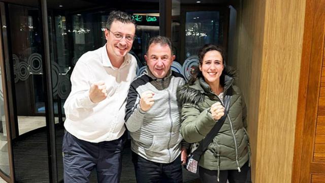 Carlos, Martín Berasategui y Vanesa en el Alfoz de Burgos