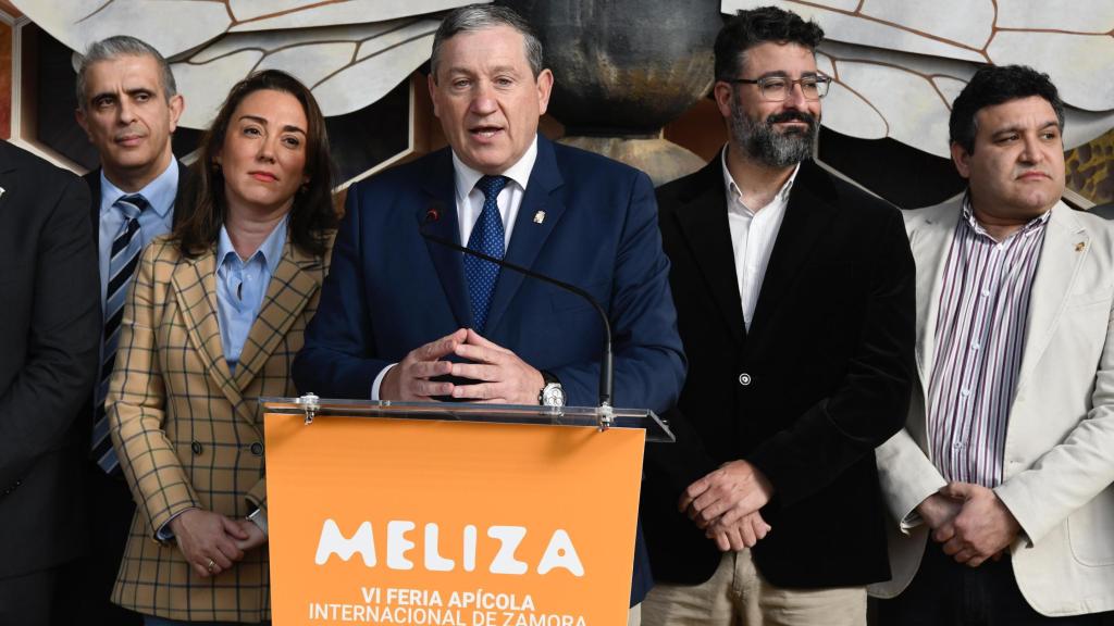 El presidente de la Diputación de Zamora durante el acto de inauguración de Meliza