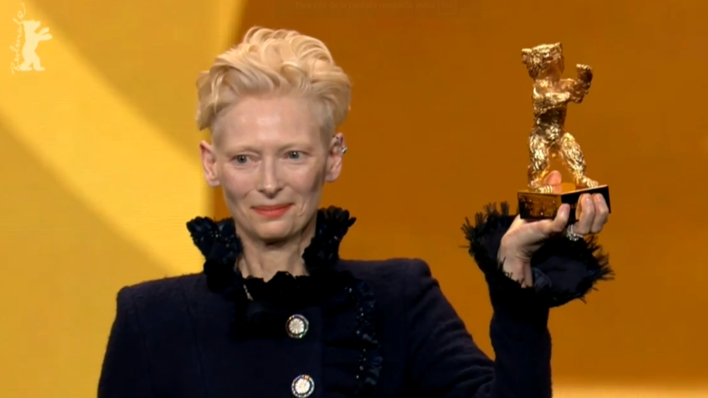 Tilda Swinton, Oso de Oro honorífico en la Berlinale.