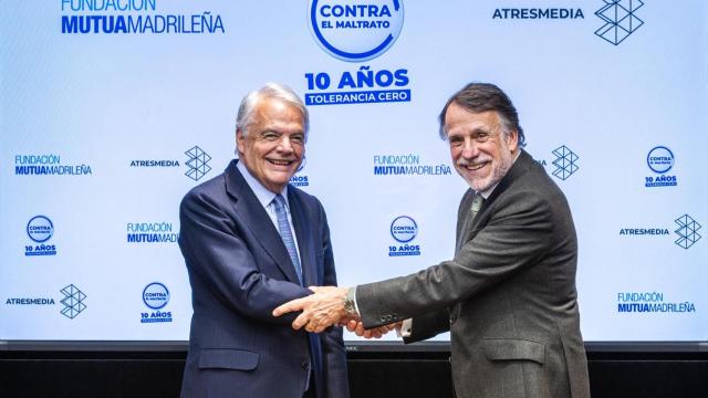 Ignacio Garralda, presidente del Grupo Mutua Madrileña y su fundación, y José Creuheras, presidente del Grupo Atresmedia.