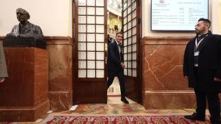 Pedro Sánchez leaves last Wednesday the government control session at the Congress of Deputies.