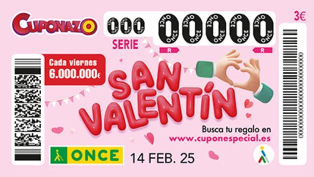 Cuponazo San Valentín de la ONCE
